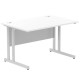 Rayleigh Cantilever 800mm Deep Straight Office Desk